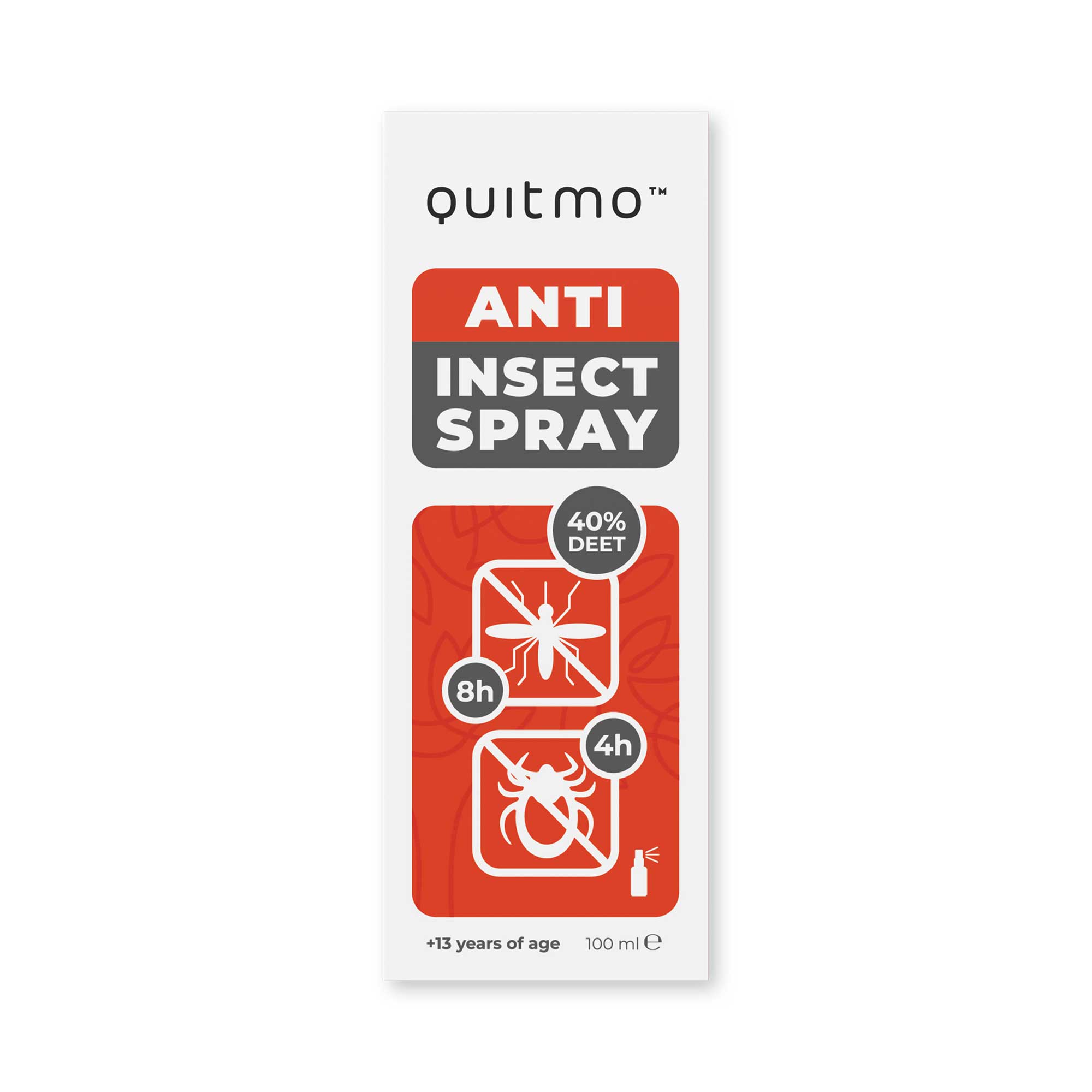 Anti Insektspray 40% DEET, Quitmo 100 ml